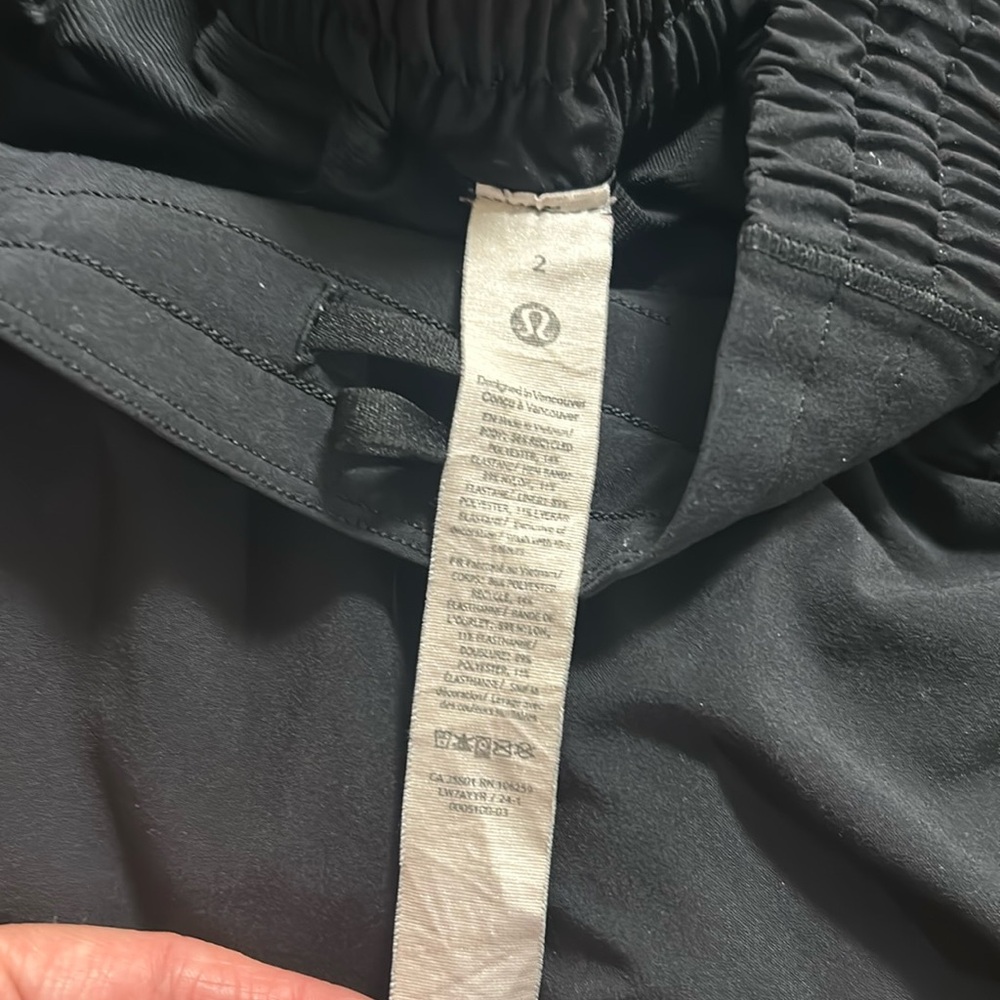 Black Lululemon size 2 for sale